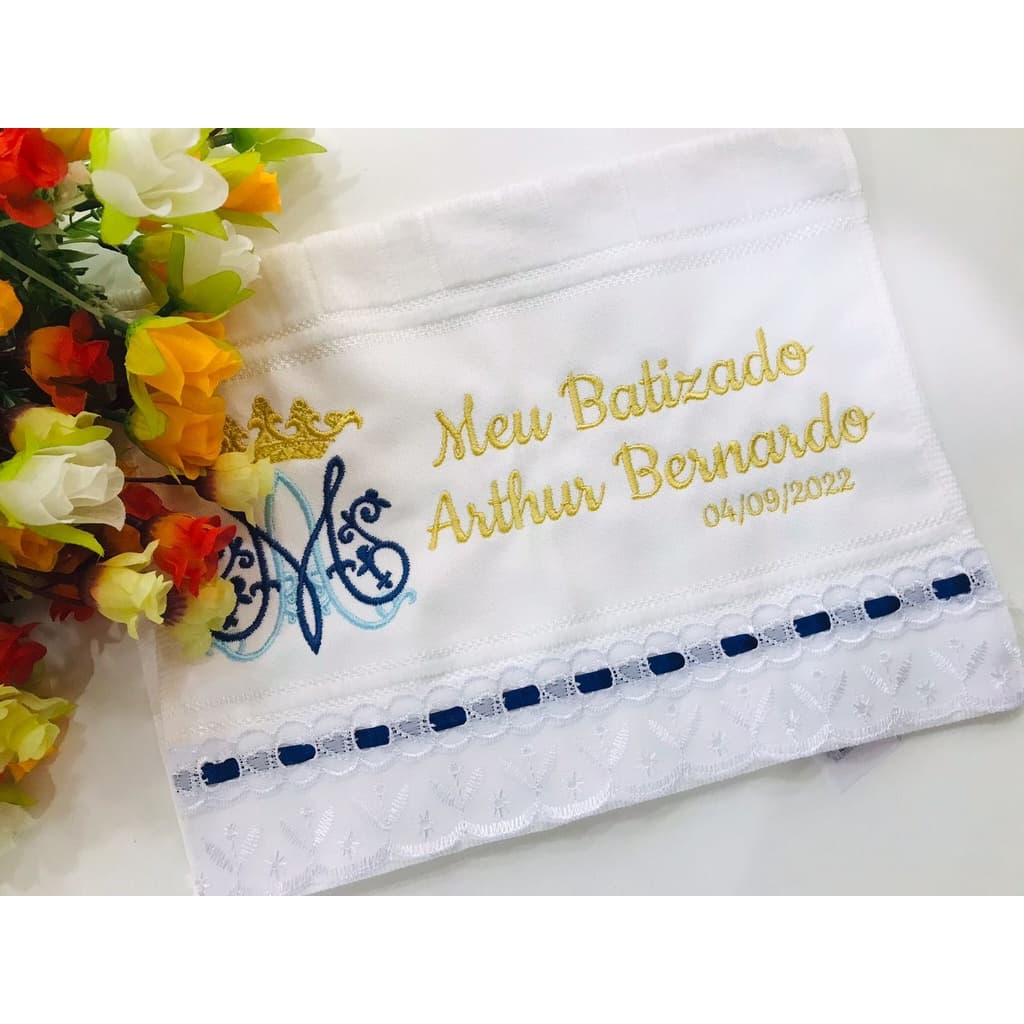 Toalha batizado, toalhinha batizado,toalha bordada,toalha infantil, toalha branca, eucarístia, primeira comunhão