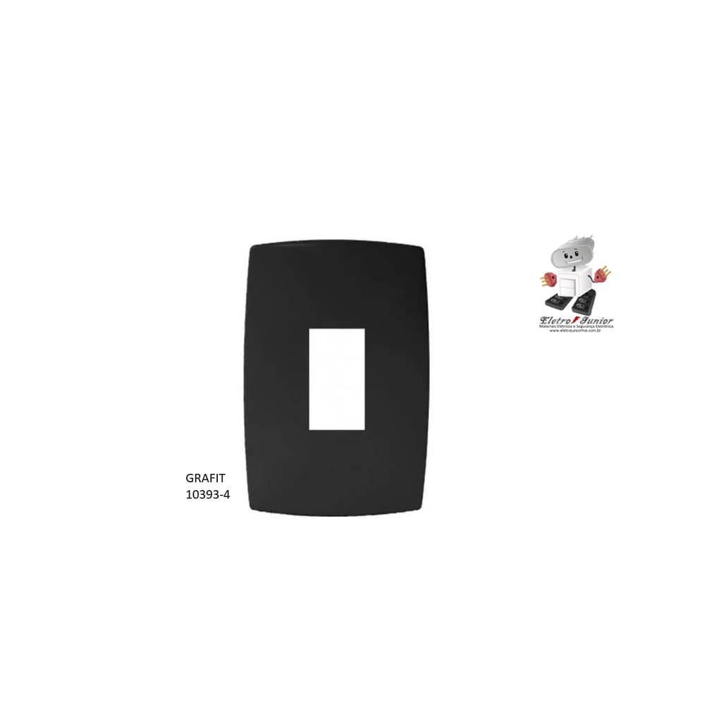 KIT C/ 9 Placas 1 Módulo Vertical  4x2 - Blux Home Grafite