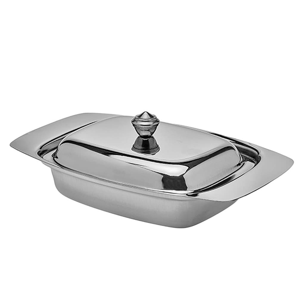 Manteigueira Em Inox Funda Elegante Mantegueira Higiene Café Da Manhã
