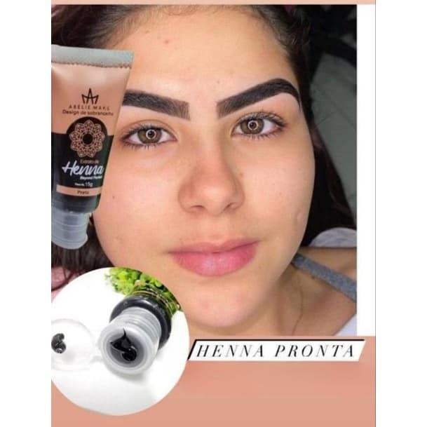 Hena Henna Rena Abelié Pronta para Uso Sobrancelha Todas as Cores Pronta Entrega Envio Imediato