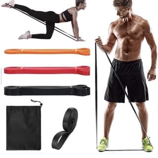 Kit 3 Peças Super Band 3 Intensidade Médio Forte E Extra Forte Elástico