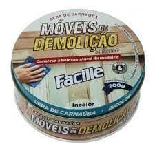 Cera Carnauba Moveis Facille Madeiras Rusticas Portas Mesas Geral Brilho Conserva Madeira Incolor