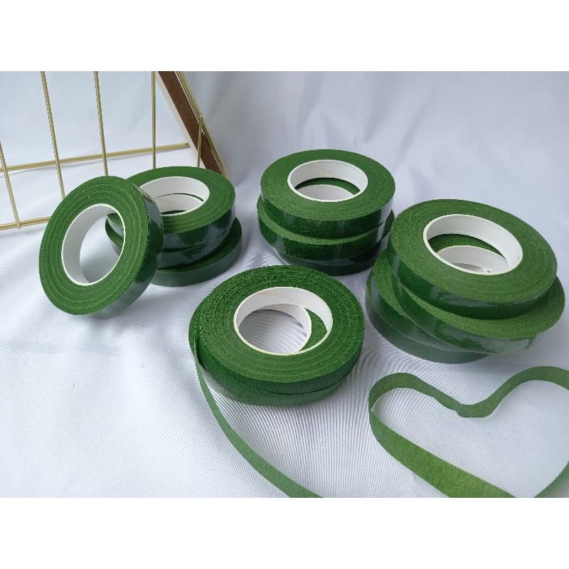 Fita Floral Verde Para Arranjos Artesanato, Montagem de buquês