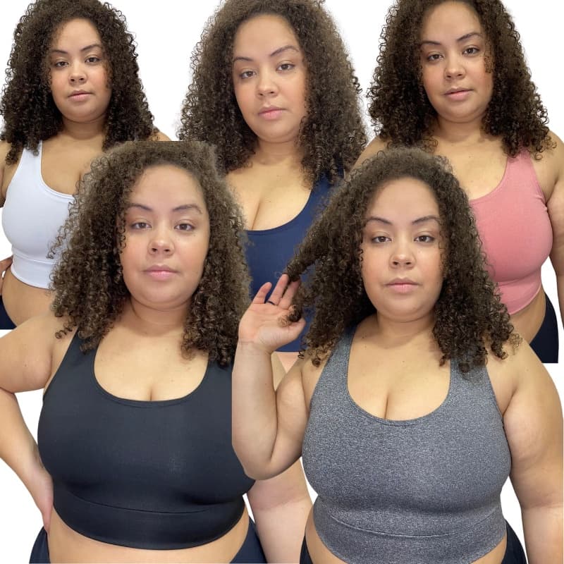 Top Fitness Feminino para Malhar Plus Size  Suplex Moda Academia sem Bojo