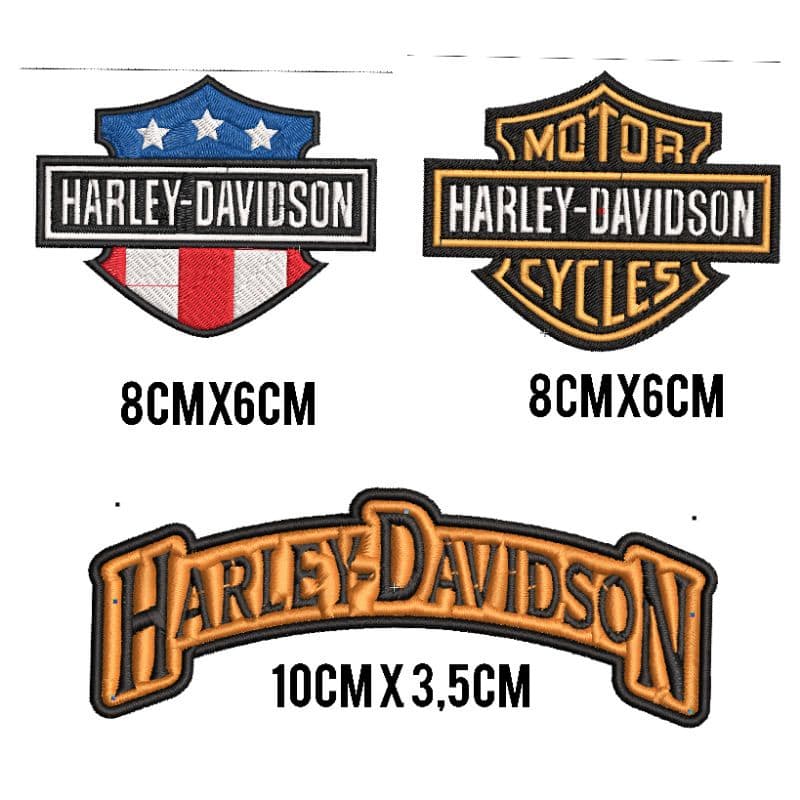 Patch Bordado Para Jaqueta Motociclista  Kit Com 3 Unidades