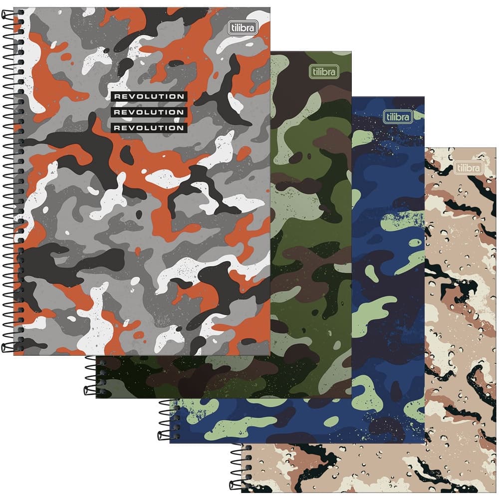 Caderno 16 Matérias Universitário Capa Dura Hide 256 Folhas