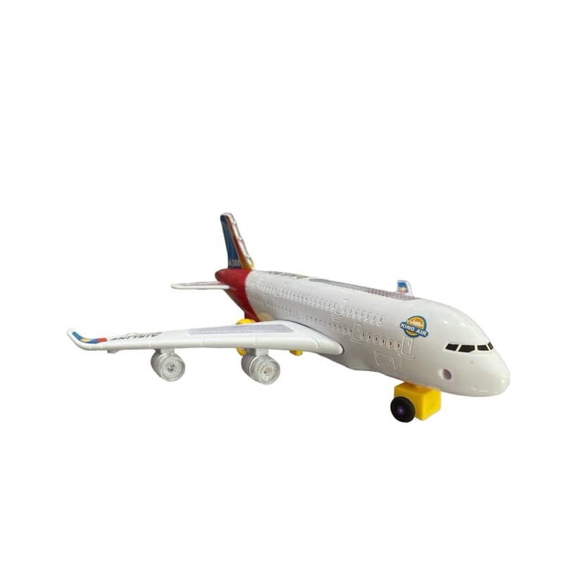 Avião Bate e Volta Luzes Led Sons Brinquedo