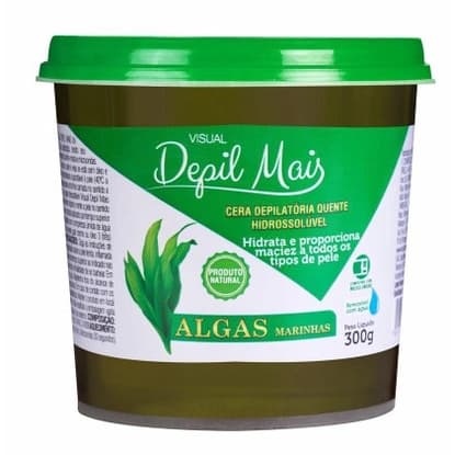 Cera Depilatória Hidrossolúvel Depil Mais 300G Algas
