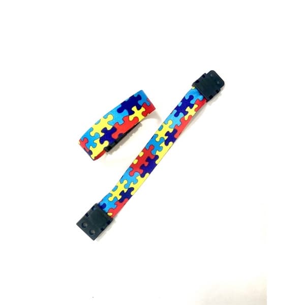 Pulseira AUTISMO QUEBRA-CABEÇA AJUSTÁVEL