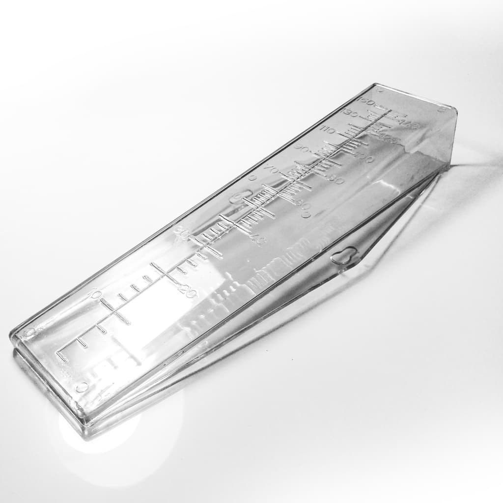 Pluviômetro Cunha Calcular Chuva 130mm Cristal - 10 UNIDADES