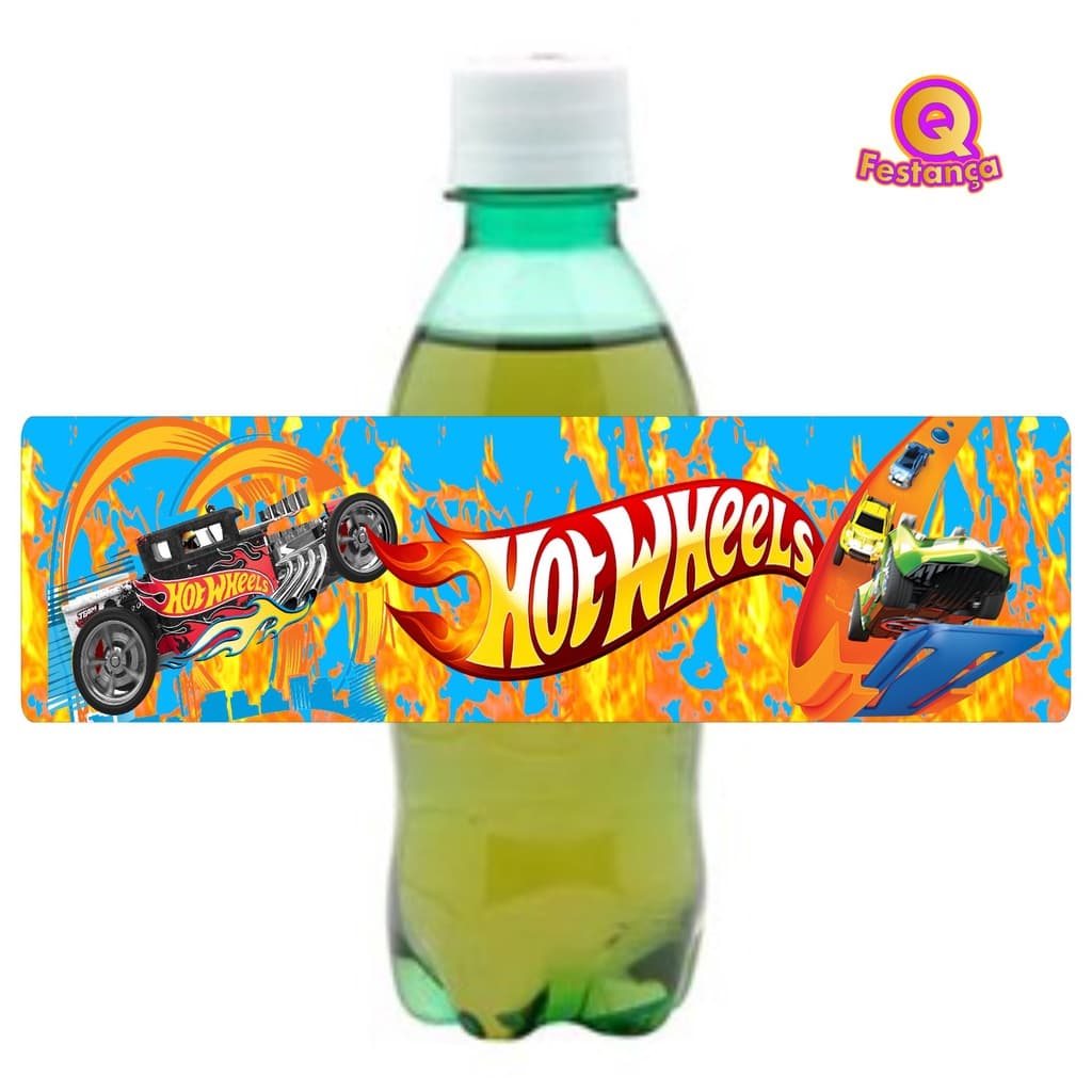 10 Adesivos para Caçulinha Hot Wheels - Mini Refrigerante- Carrinhos, Carrinhos Hot, Carrinho Miniatura, Pista, Pista de Carros