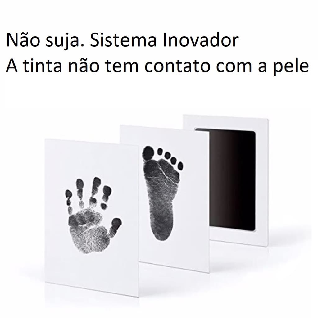 Carimbo Limpo P/ Lembrança de Bebê Newborn Recém Nascido Mão Pé
