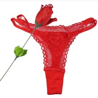 Rosa com Calcinha Dentro P/Lembrancinha, Despedida de Solteira, Dia dos Namorados, Calcinha Fio Dental Sensual