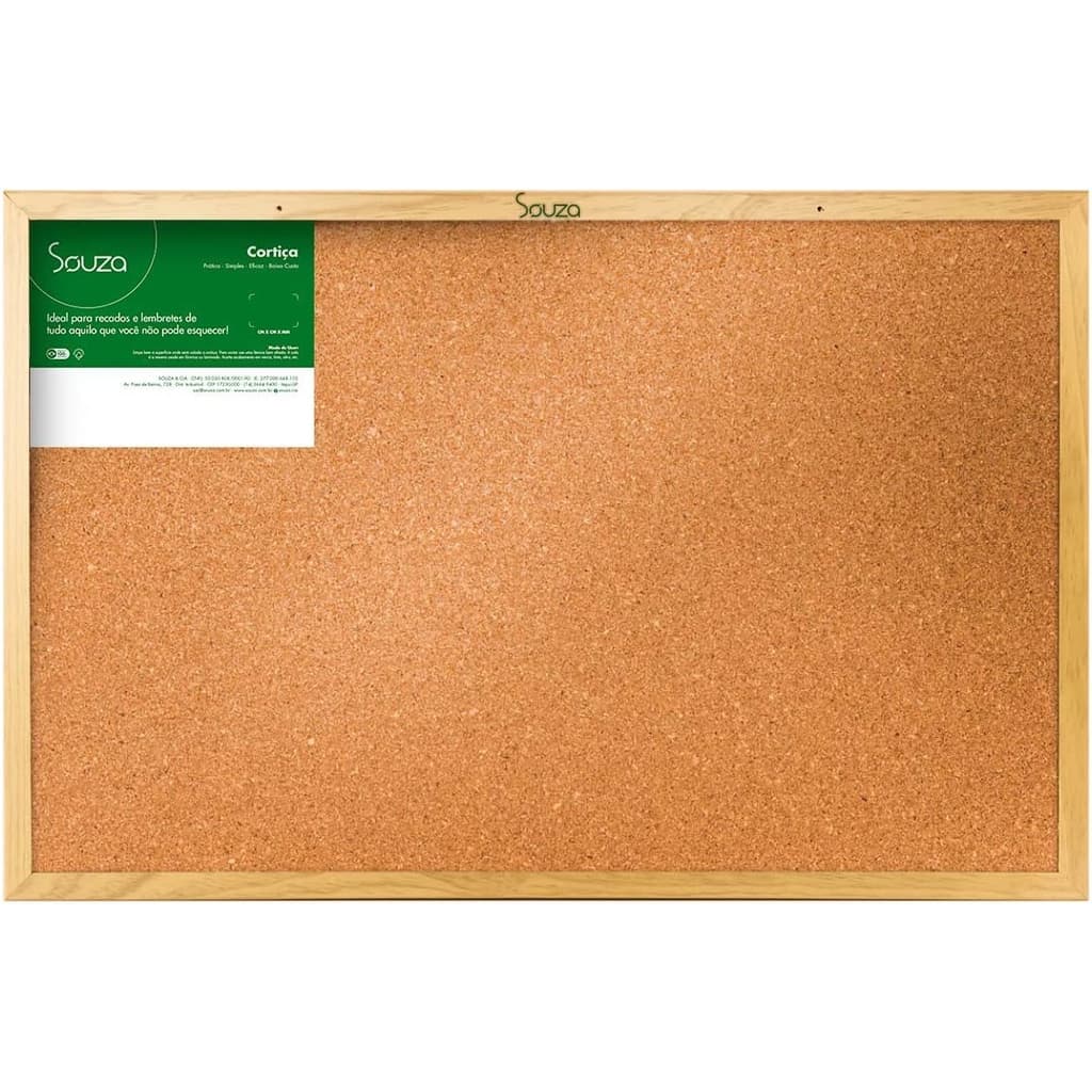 Quadro Cortiça Madeira - 40cm x 60cm - Souza