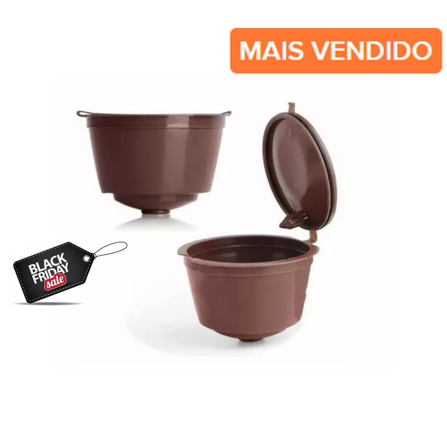 2 Unidades Capsula Reutilizável Dolce Gusto com Filtro Da Cápsula De Café Recarregáveis Top