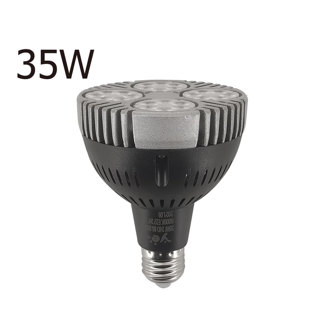 Lâmpada PAR 30 35W  LED 3500K Ou 4000K ou 6500K Acabamento Branco Ou Preto Bocal E27 Bivolt