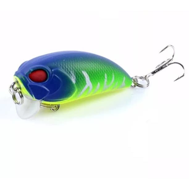 Isca Artificial Para Pesca De Tucunaré Traíra Saicangas Flexinha Robalo 5 CM e 7 Gramas Meia Água