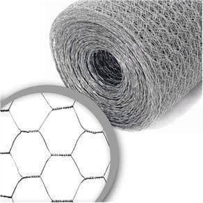 Tela Hexagonal Viveiro 20mt x 1,0mt(Fio 24 0,56mm / Malha 1,25cm) Calopsita Hamsters Passaros de pequeno porte.