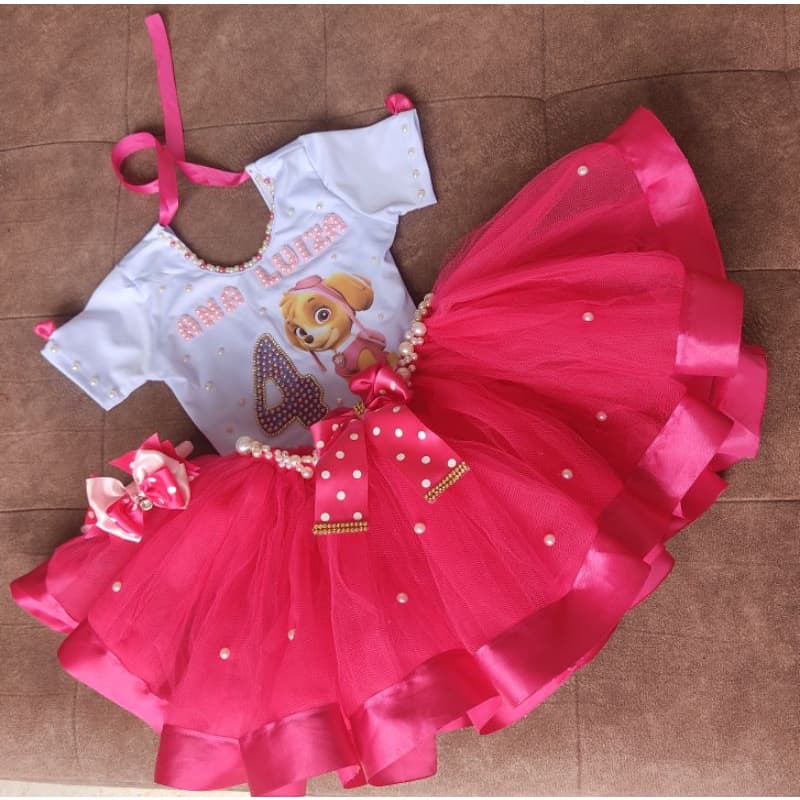 Conjunto patrulha canina Sky personalizado