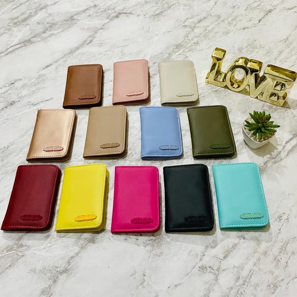 Porta cartão feminino carteira slim