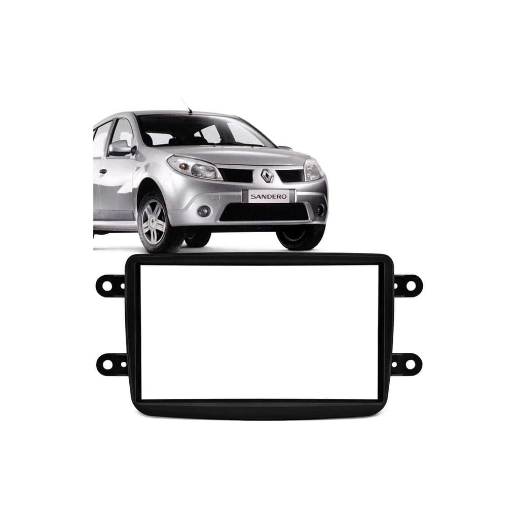 MOLDURA 2 DIN DUSTER / SANDERO / LOGAN / CAPTUR / KWID