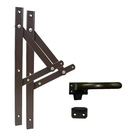 Kit Janela Maxim Ar - Braço  alavanca Com Fecho Alavanca - Cor Bronze