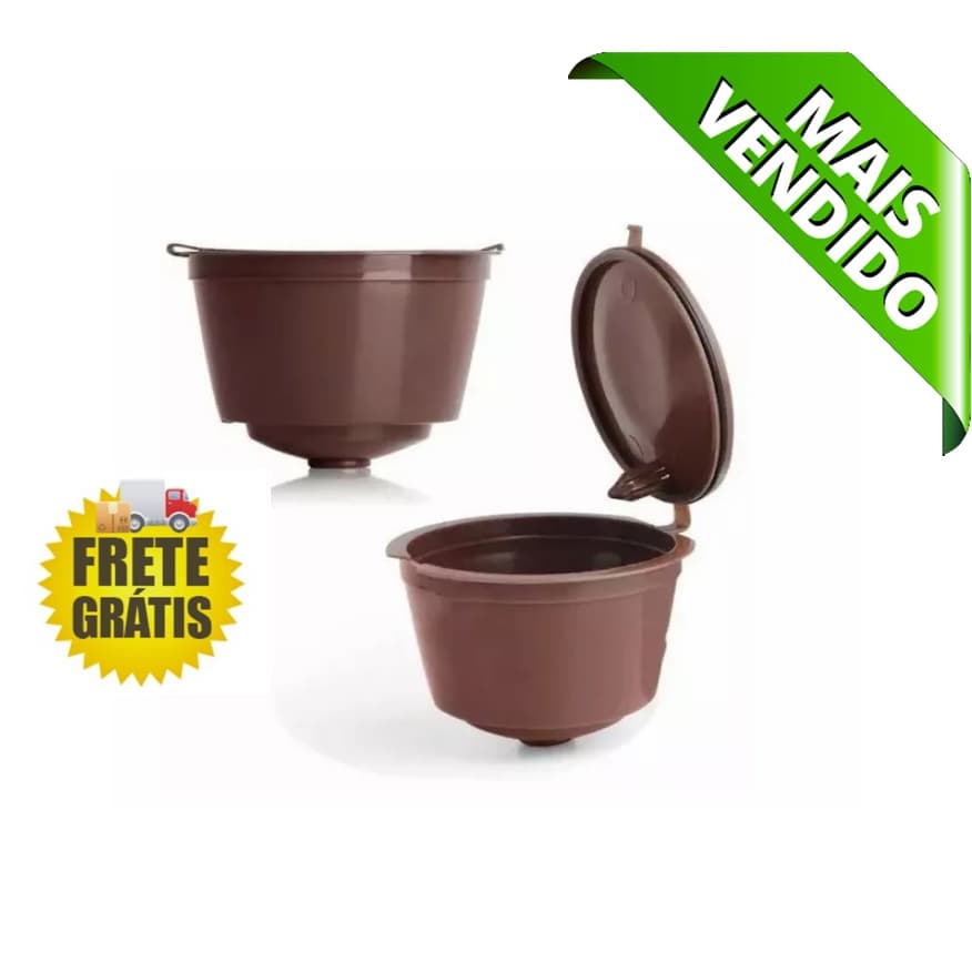 2x Capsulas Reutilizável Dolce Gusto Copo Filtro Da Cápsula De Café Nescafe Aplicável Vários Modelos Top