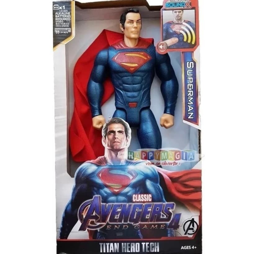 Super-Man Boneco Brinquedo Liga da Justiça - DC Articulado
