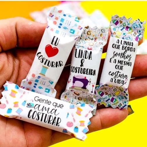 💜 100 balas personalizadas costura criativa-Mimos para clientes