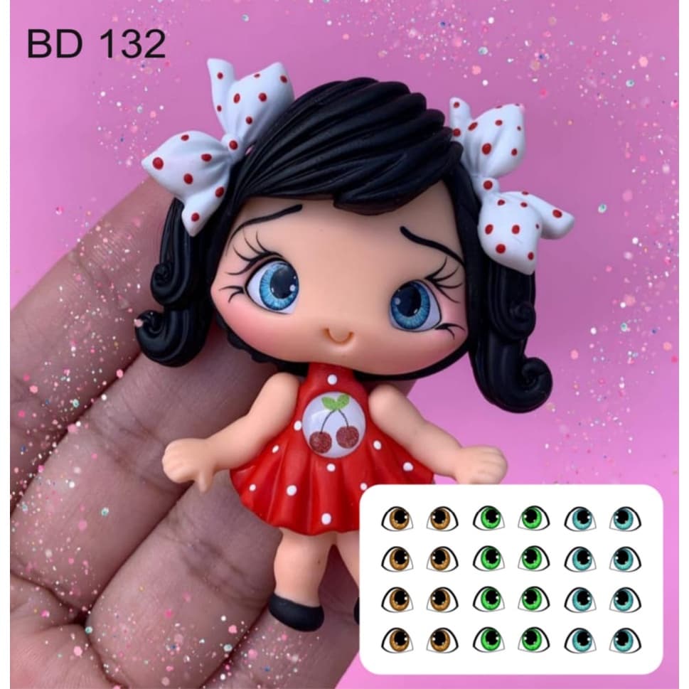 BD132 - ADESIVOS DE OLHOS RESINADOS