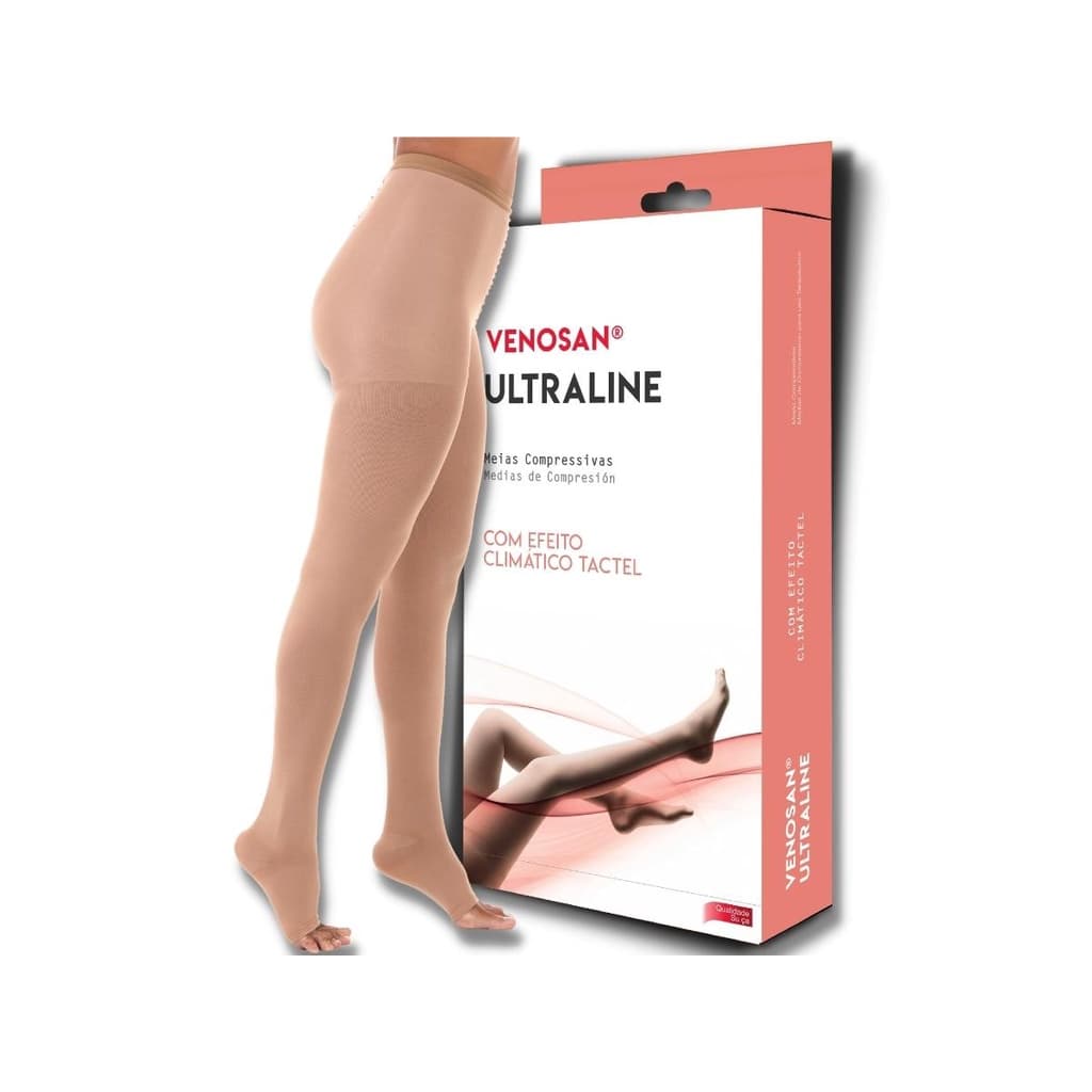 Meia Calça Compressiva Ultraline 4000 20-30 mmHg AT Microfibras Tactel Efeito Climático