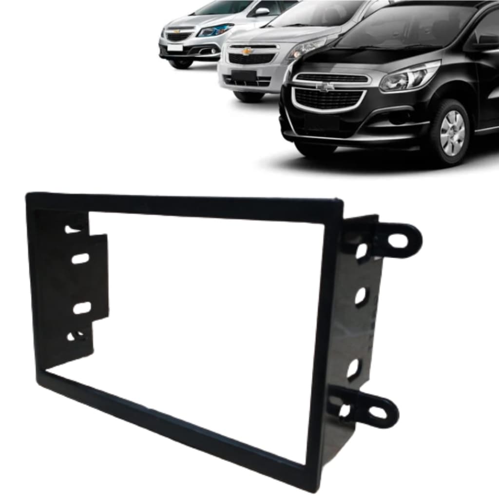 Moldura Painel 2din Multimidia Dvd Mp5 Spin Onix Cobalt Prisma