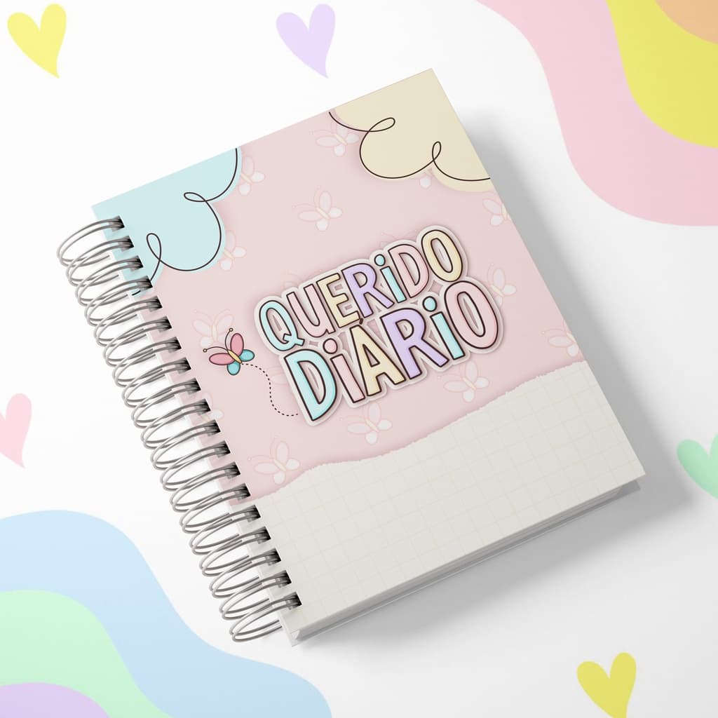 Diário infantil, planner infantil, meu querido diário, diário secreto, diário de menina