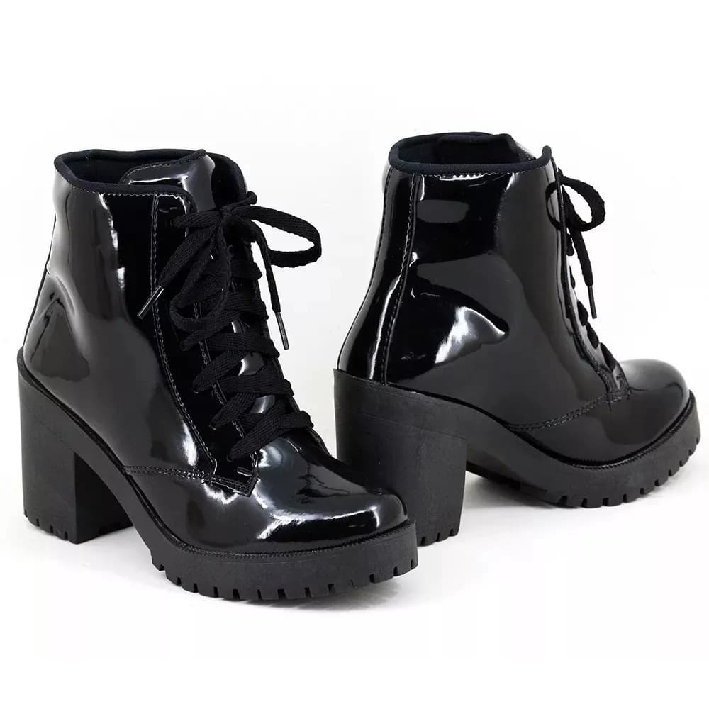 Bota Feminina Coturno Feminino Sola Tratorada Feminina Direto da Fabrica