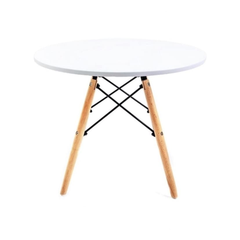 Mesa charles Eames infantil lateral 50cm BRANCA