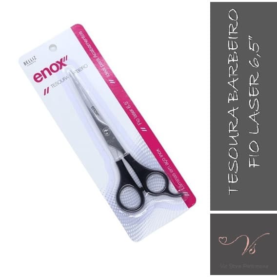 Tesoura Barbeiro Fio Laser 6,5' Cód. 736 Belliz Enox