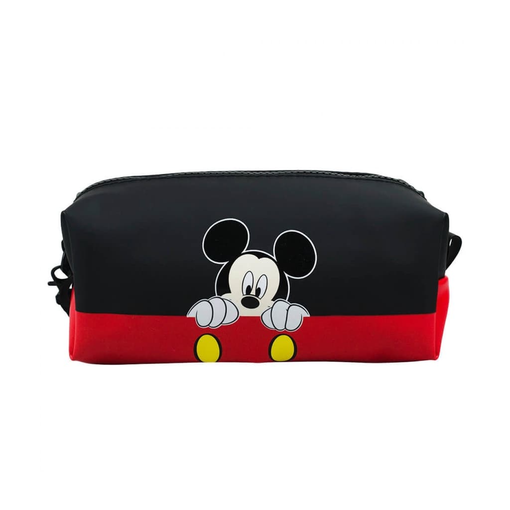 Estojo Escolar Mickey Mouse Assinatura 10x8x20cm  Disney
