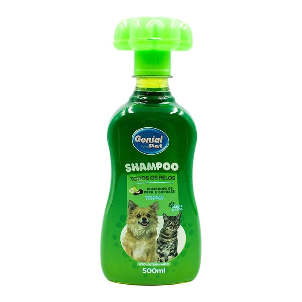 Shampoo Todos os Pelos Frutas 500ml - Genial Pet Caes e Gatos
