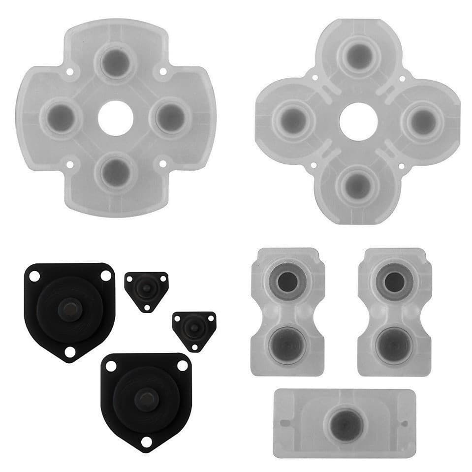 Kit Completo Borrachas Condutivas Controle PS4 FAT JDM001 011
