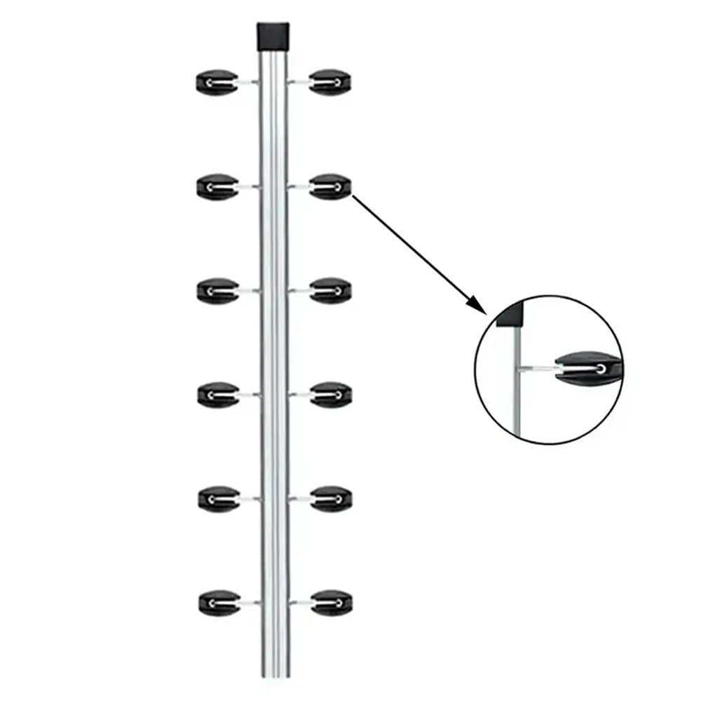 2pcs Haste Canto Cerca Elétrica Industrial 25x25 Aluminio 1m