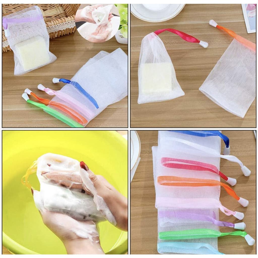 3PCS Esponja para banho de fibras  Tome um banho Sabão