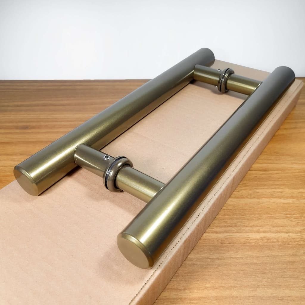 Puxador de Porta 30cm - Furação 20 Madeira/Vidro/Alum./Ferro