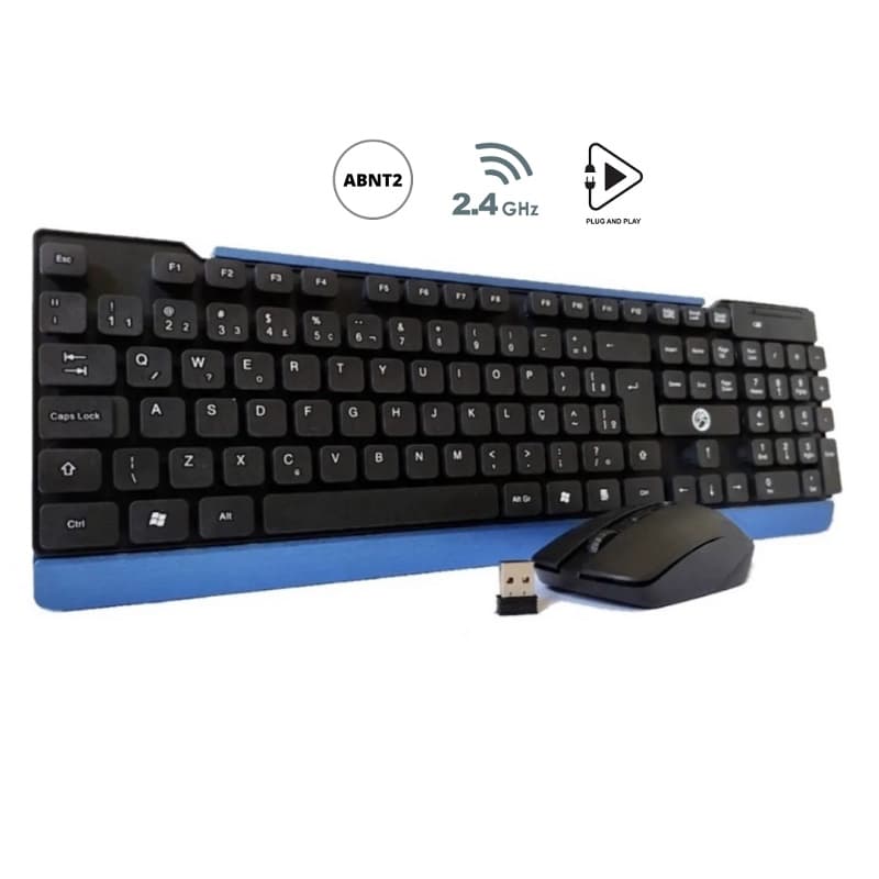 kit teclado e Mouse Wireless Sem Fio. Resistente a respingos. Melhor custo beneficio.