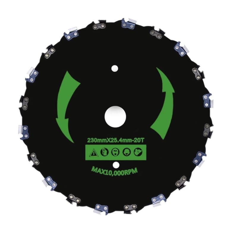 Disco Para Roçadeira Com Dentes De Corrente Motosserra