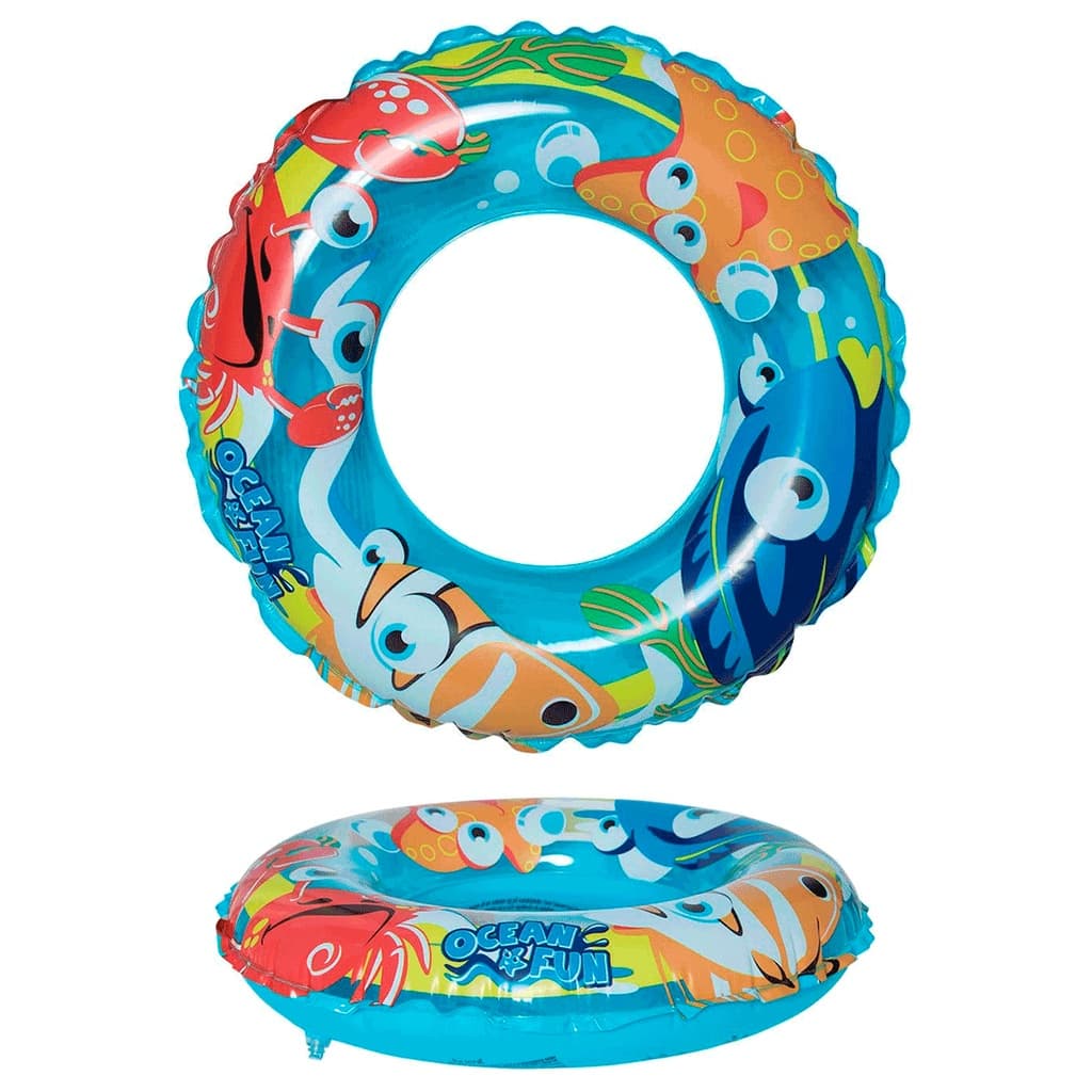 Boia Inflável Infantil 50CM de Cintura Redonda Circular Praia Piscina Verão Mar para Criança
