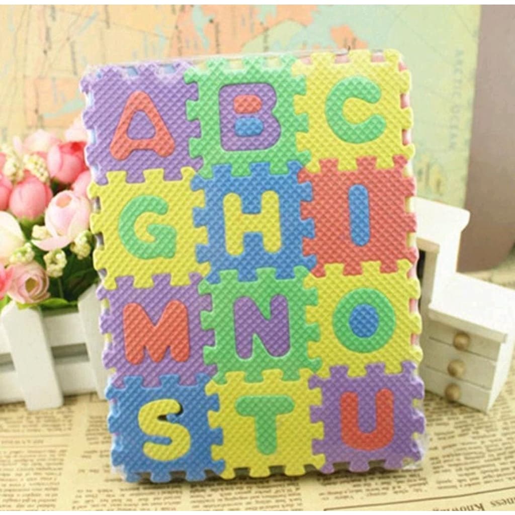 Brinquedos para bebês/Tapete EVA 36 Peças Para Crianças Alfabeto Numerais Colorido Brinquedo Educativo