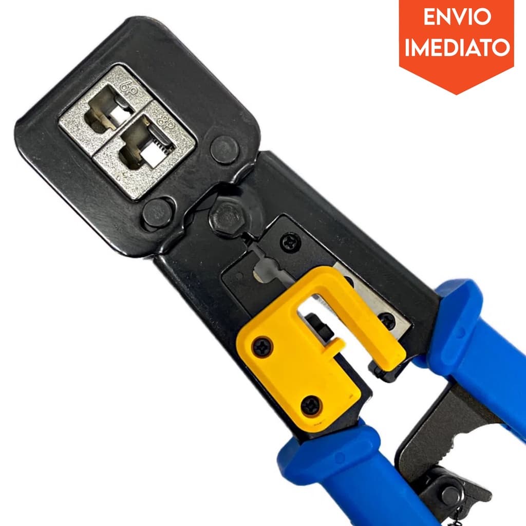 Alicate de Crimpagem RJ45 e RJ12 Vazado e Normal - Exbom FRM-ACN205