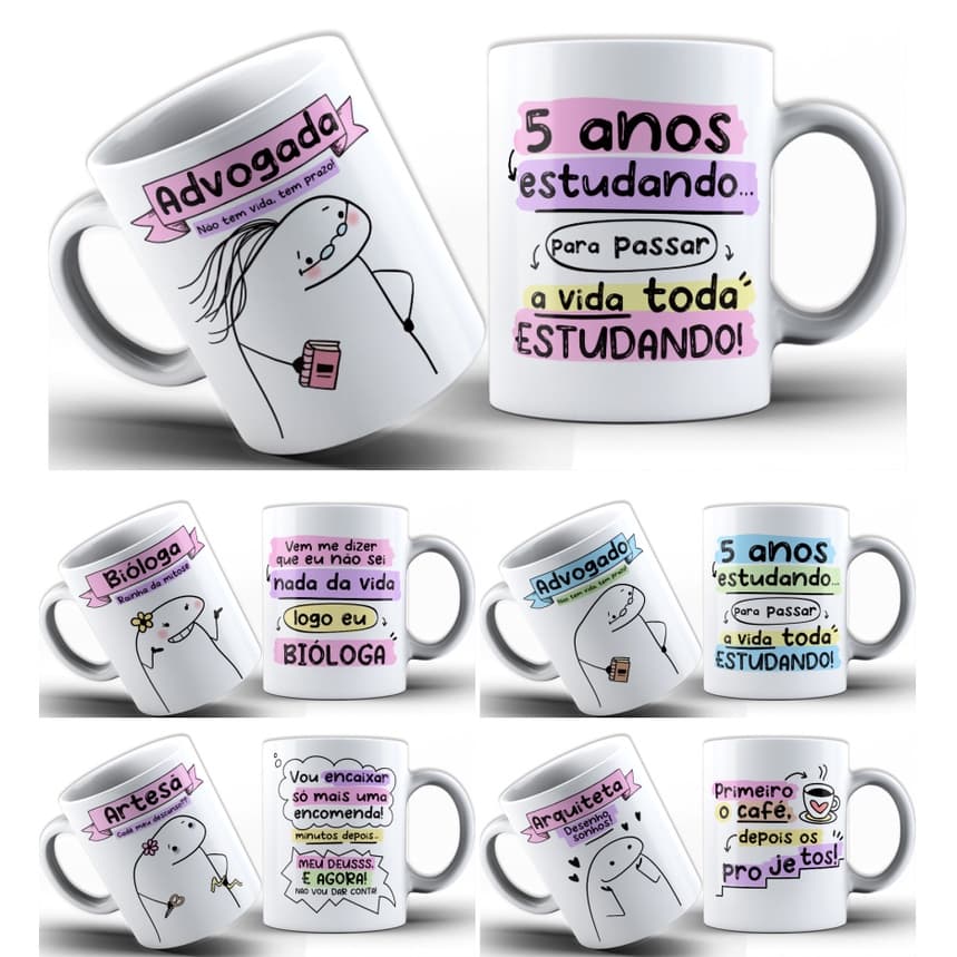 Caneca Personalizada Flork / Profissão - diversas Profissões!