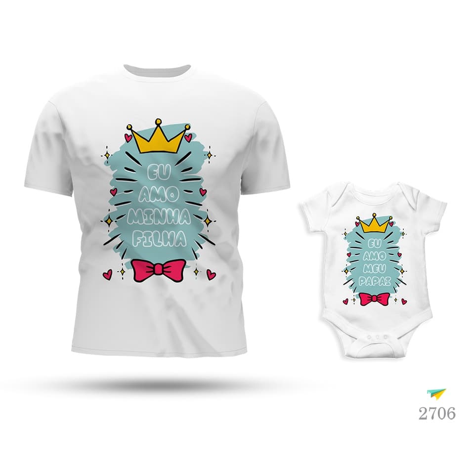 Kit Tal Pai Tal Filha Eu Amo Minha Filha