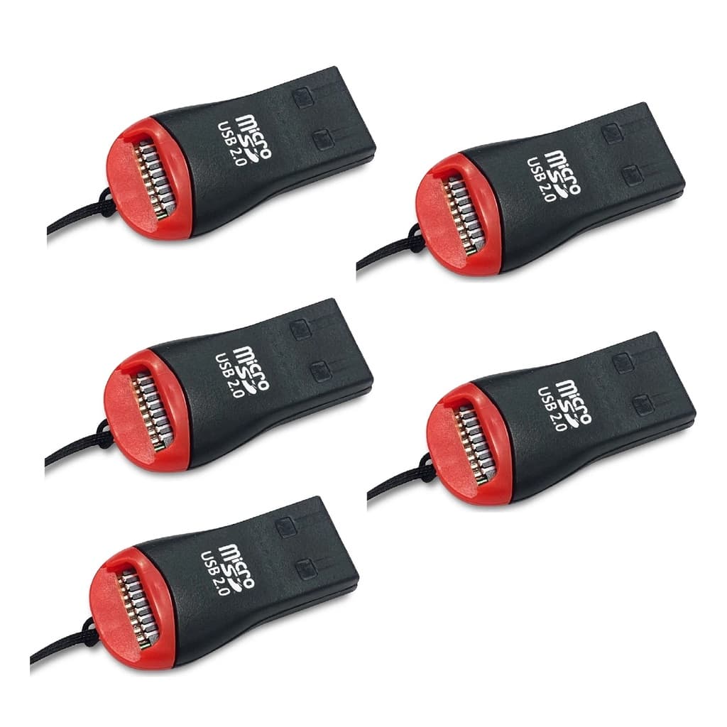 5x Mini Leitor De Cartão Micro Sd / M2 Adaptador Usb Atacado